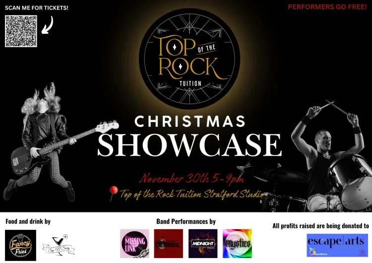 Charity Christmas Showcase 2024 – At Top Rock Stratford-Upon-Avon!