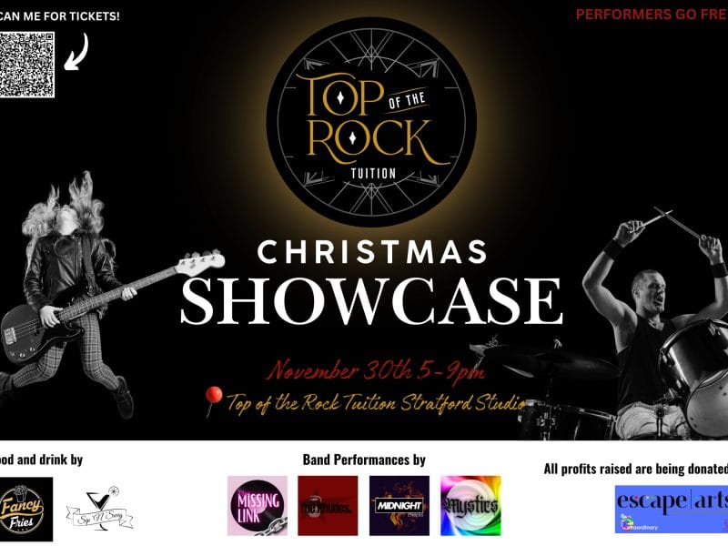 Charity Christmas Showcase 2024 – At Top Rock Stratford-Upon-Avon!