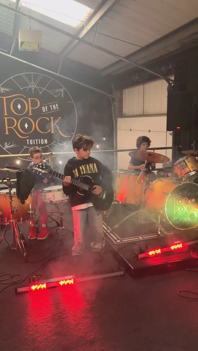 Our second live performance workshop was a success!🙌 

Check out what one of our bands managed to do in just an hour and a half with owner @kris_farrell_drums last week - well done boys! And a special shout out to Nathan for trying bass for the very first time and smashing it out of the park 💥