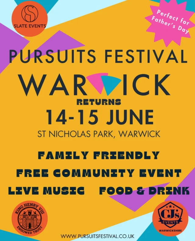 This weekend we will be delivering free music lessons at Warwick Pursuits Festival! ✨🎪

📆 June 14th & 15th, 2025
📍 St Nicholas Park, Warwick, UK

🎟️ Free entry | 💃 Loads to do | 📸 Fun memories guaranteed | 🥁 and of course, some Top Rock madness! 

See ya there 🤘🏻

#WarwickPursuitsFestival #FamilyFun #WarwickDaysOut #FestivalVibes #SummerStartsHere